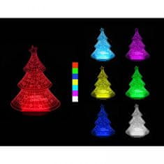 Greatstore 3D LED lampa - Vánoční stromek
