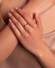 Brilio Nadčasový zásnubní prsten z bílého zlata GR114WAU (Obvod 48 mm)