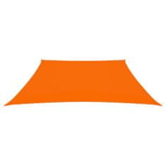 Vidaxl Stínící plachta oxfordská látka lichoběžníková 3/4x3 m oranžová