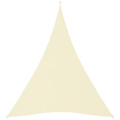 Vidaxl Stínící plachta oxfordská látka trojúhelníková 3x4x4 m krémová