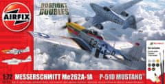 Airfix  Gift Set letadla A50183 - Messerschmitt Me262 & P-51D Mustang Dogfight Double (1:72)