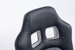 BHM Germany Dětská kancelářská židle Fun, syntetická kůže, černá / šedá