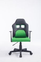 BHM Germany Dětská kancelářská židle Fun, syntetická kůže, černá / zelená