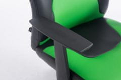 BHM Germany Dětská kancelářská židle Fun, syntetická kůže, černá / zelená