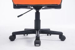 BHM Germany Dětská kancelářská židle Fun, syntetická kůže, černá / oranžová