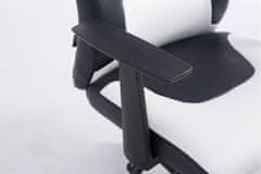 BHM Germany Dětská kancelářská židle Fun, syntetická kůže, černá / bílá