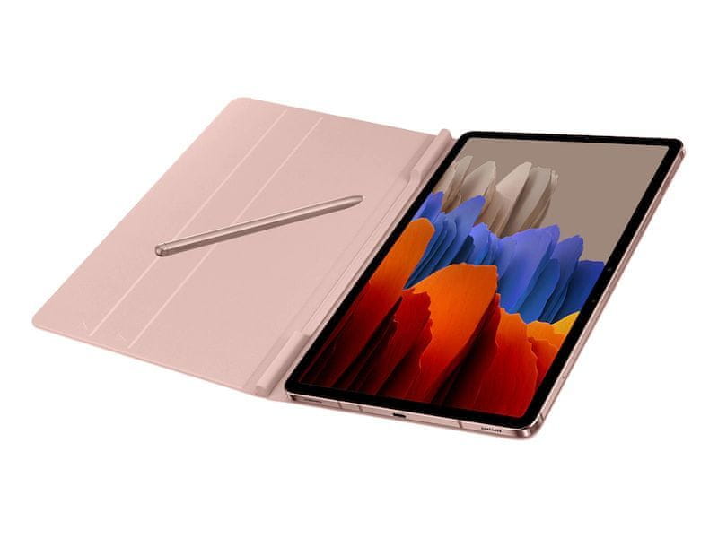 Samsung Book Cover Tab S7+/S7 FE EF-BT730PAEGEU, růžový - rozbaleno