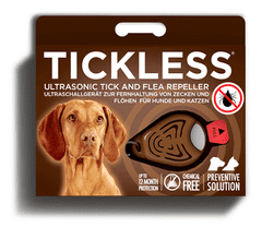 shumee Ultrazvukový repelent TickLess Pet proti klíšťatům, hnědý