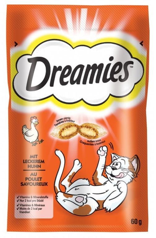 Levně Dreamies pamlsky kuřecí pro kočky 60 g