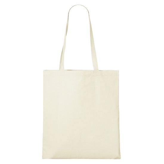 Grooters Bílá bavlněná nákupní taška bez potisku