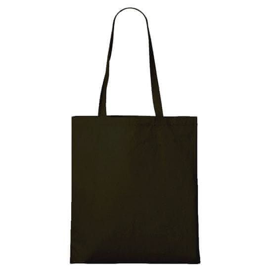 Grooters Černá bavlněná nákupní taška bez potisku