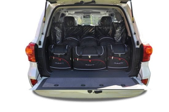 KJUST Sada 6ks cestovních tašek AERO pro TOYOTA LAND CRUISER V8 2010-2017