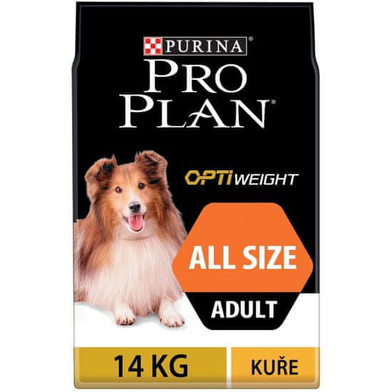 Purina Pro Plan Adult all sizes OPTIWEIGHT kuře 14 kg
