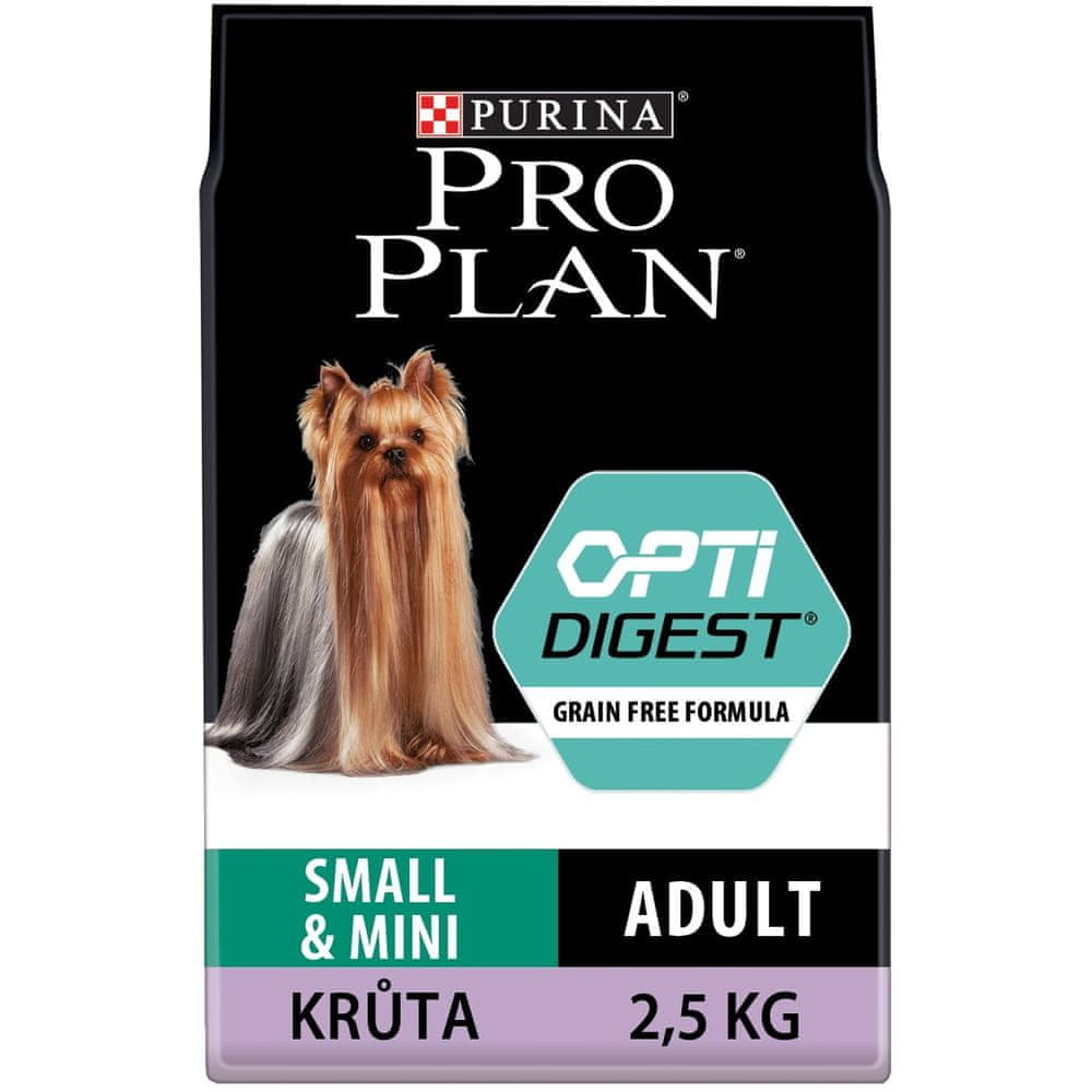 Purina Pro Plan Adult small&mini OPTIDIGEST Grain Free krůta 2,5 kg