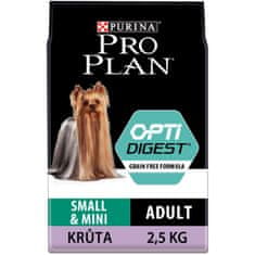 Purina Pro Plan Adult small&mini OPTIDIGEST Grain Free krůta 2,5 kg