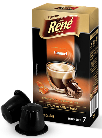 René Espresso Caramel kapsle pro kávovary Nespresso, 10ks
