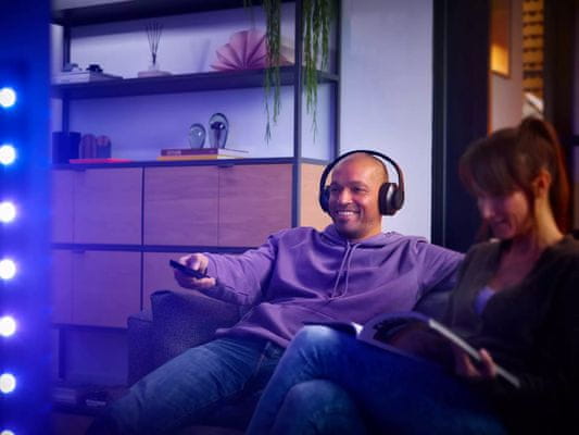  TV-fejhallgató Bluetooth Philips Tah6206 kényelmes, gyorsan tölthető, hosszú üzemidő, mikrofon a handsfree hívásokhoz, modern kialakításhoz 