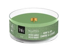 Woodwick Petite Hemp & Ivy vonná svíčka 31 g