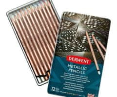 DERWENT Pastelkyumělecké metallic pencils sada (12ks),