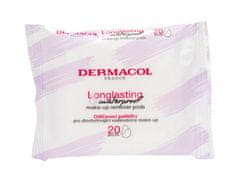 Dermacol 20ks longlasting & waterproof, čisticí ubrousky