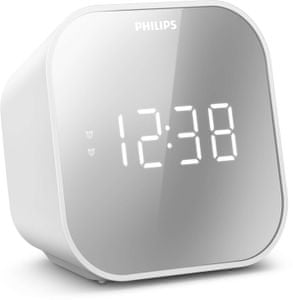radiobudík philips tar4406 duální alarm usb port pro nabíjení zdrcadlový displej sleep snooze fm tuner