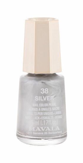 Mavala 5ml mini color, 38 silver, lak na nehty