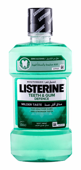 Listerine 500ml mouthwash teeth & gum defence, ústní voda