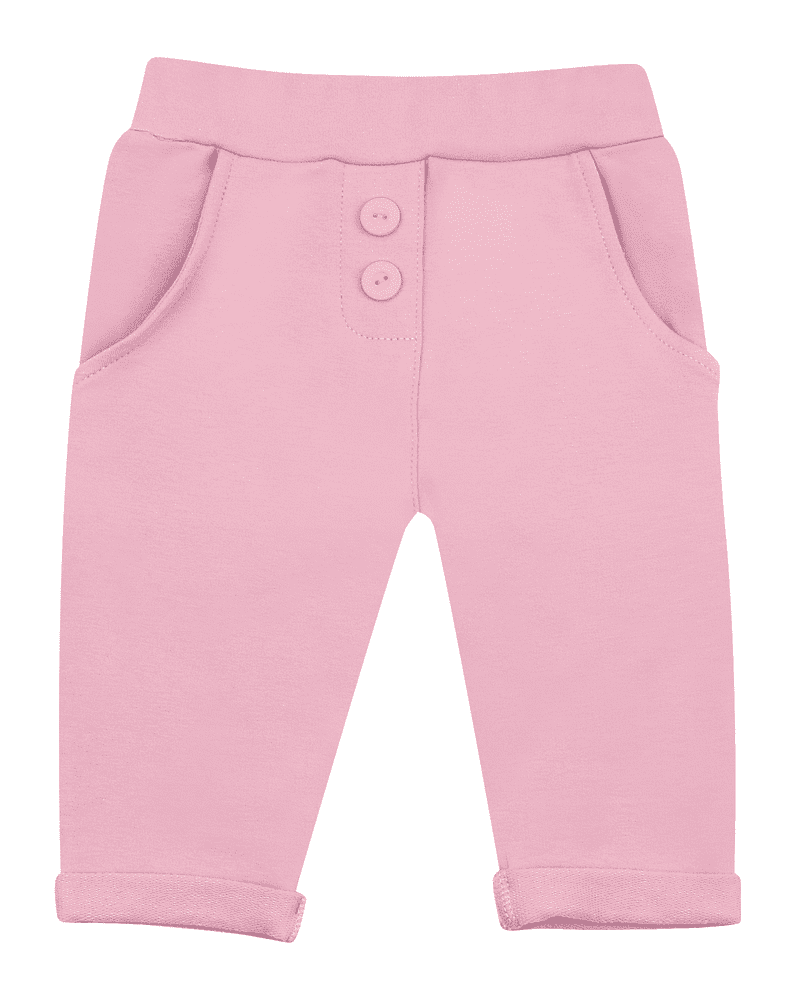 Nini dívčí kalhoty z organické bavlny ABN-2612 56 růžová