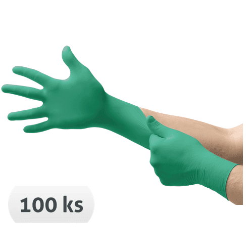 Ansell Jednorázové nitrilové nepudrované rukavice Touch N Tuff 92-600, délka 24cm, 100ks