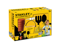 Stanley Zahradní sada, 10-dílná SG003-10-SY, ruční nářadí, kbelík, rukavice, popisky a květináč
