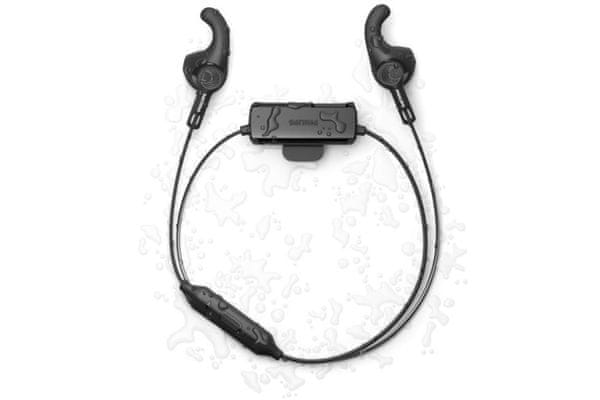  moderné Bluetooth slúchadlá philips taa3206 športové odolné vode dlhá výdrž pohodlné v ušiach výkonné meniče ovládanie handsfree funkcia moderný dizajn 