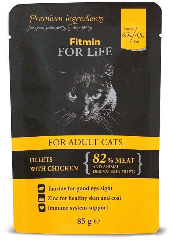 Levně Fitmin Cat pouch adult chicken 28x85 g