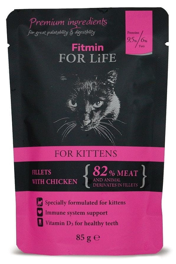 Levně Fitmin Cat pouch kitten chicken 28x85 g