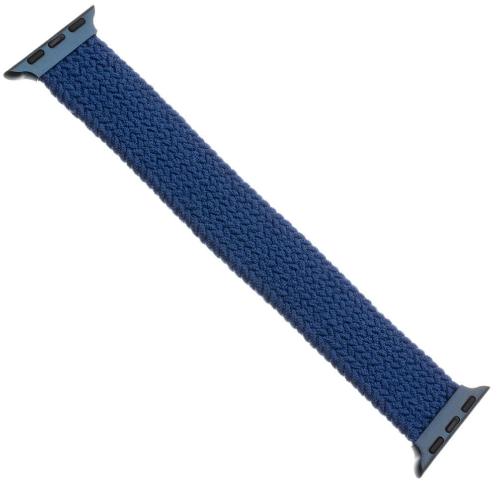 Levně FIXED Elastický nylonový řemínek Nylon Strap pro Apple Watch 42/44mm, velikost S FIXENST-434-S-BL, modrý