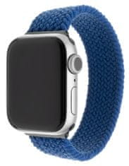 FIXED Elastický nylonový řemínek Nylon Strap pro Apple Watch 42/44mm, velikost S FIXENST-434-S-BL, modrý