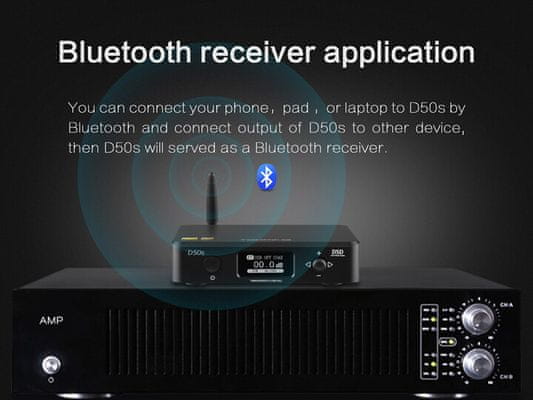  da převodník topping d50s Bluetooth ldac aptx hd aptx ll předzesilovač dvojitý da převodník 