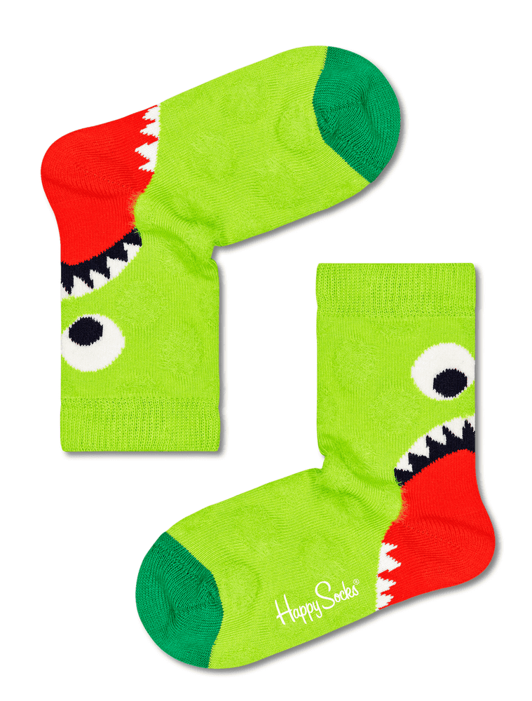 Happy Socks dětské ponožky Kids Hungry Heel Sock 28 - 31 zelená