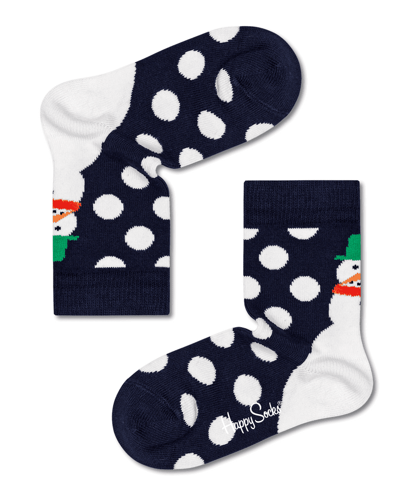 Happy Socks dětské ponožky Kids Jumbo Snowman Sock 33 - 35 vícebarevná