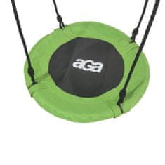 Aga Závěsný houpací kruh 60 cm Zelený