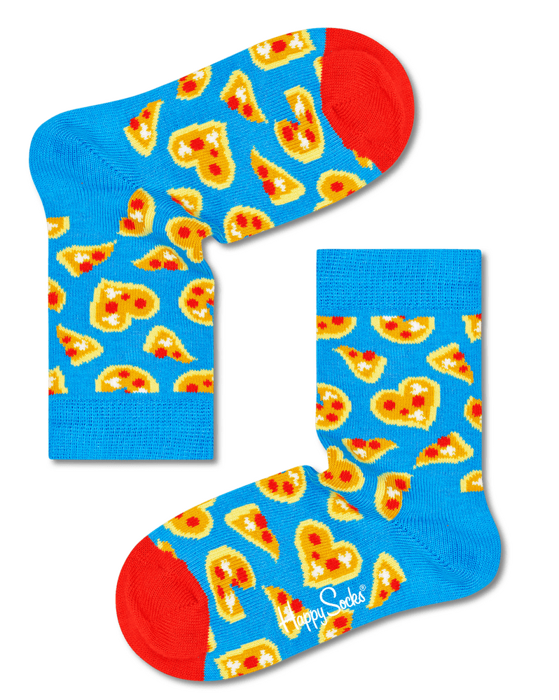 Happy Socks dětské ponožky Kids Pizza Love Sock 28 - 31 modrá