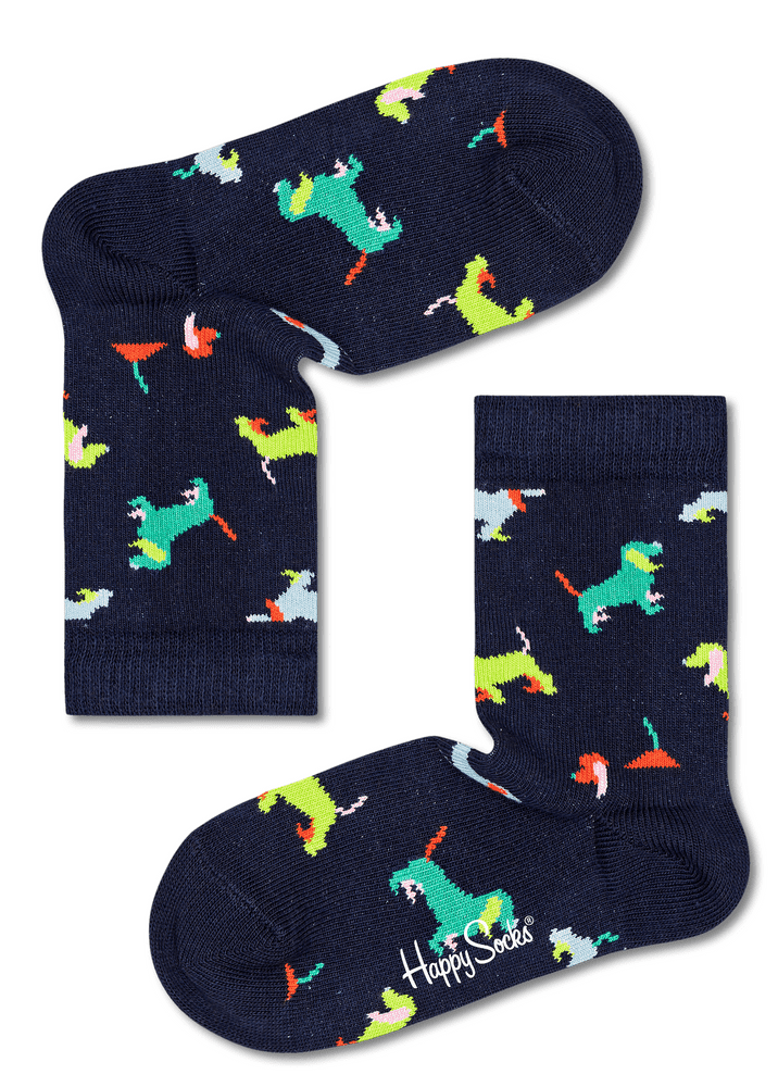 Happy Socks dětské ponožky Kids Puppy Love Sock 33 - 35 černá