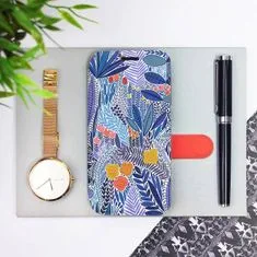Mobiwear Flip pouzdro na mobil Huawei P9 Lite 2017 - MP03P Modrá květena