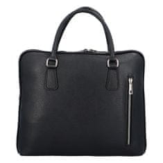 Delami Vera Pelle Kožená business taška na laptop Kendall, černá