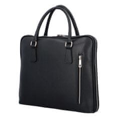 Delami Vera Pelle Kožená business taška na laptop Kendall, černá