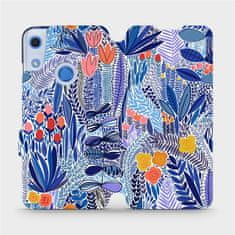 Mobiwear Flip pouzdro na mobil Huawei Y6S / Honor 8A - MP03P Modrá květena