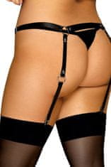 Obsessive Erotický podvazkový pás A 756 + Ponožky Gatta Calzino Strech, černá, XL/XXL