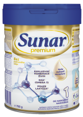 Sunar Premium 1 počáteční kojenecké mléko, 700g
