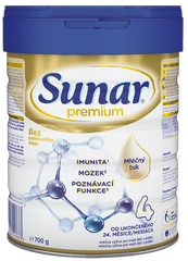 Sunar Premium 4, batolecí mléko, 700g