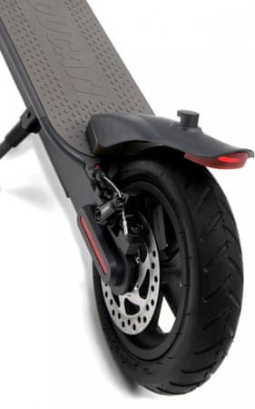Elektromos robogó Ducati PRO-I összecsukható konstrukció nagy teljesítményű vezetési módok hibamentes pneumatika cső nélküli gumiabroncsok tempomat LCD kijelző acélszerkezeti sebesség 25 km hatótávolság 25 km LED fények elektromos robogó teljesítmény 350W erős elektromos robogó elegáns robogó elegáns dizájn vörös-fekete elektromos robogó IPX4 teherbírás 100kg mechanikus fékrendszer mobil alkalmazás elülső elektronikus fék
