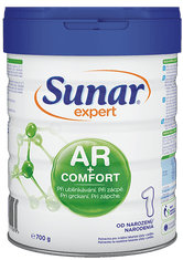 Sunar Expert AR+Comfort 1 počáteční kojenecké mléko při ublinkávání, zácpě a kolikách 700g
